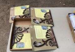 Flat of wall shelf brackets