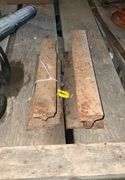 (2) chunks of Railroad iron