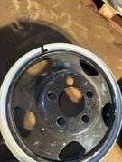 (3) Vintage 5 bolt Heavy Truck Rims(One has been painted)