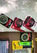 Craftsman aluminum mini jack, utility knife , tape measure