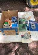 Box of plumbing supplies