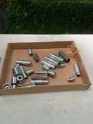 Flat of misc craftsman sockets & wrenches