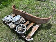 9”x69” Trailer Fender & hub caps