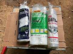 3 rolls of plastic