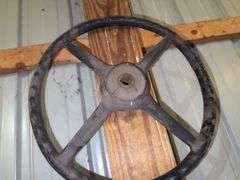 (2)Used Steering Wheels possibly from Ford Model T/A