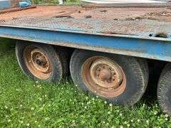 !!!!!1986 Reid-Haul 7’x15’ Deck Over, Tri-Axle Trailer, Pintle Hitch, Steel
