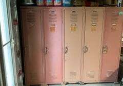 5 locker unit 75 in long x 5 ft tall x 18 in deep