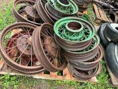 Assorted 5 Bolt Wire Spoked Wheels, 6 Bolt Wire Spoked Wheels