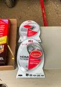 RCA 6 ft digit video cables, hdmi cables, and power strips