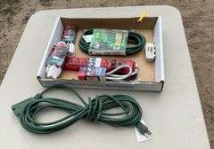 Flat of extension cords & power strips