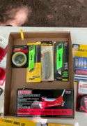 Craftsman aluminum mini jack, utility knife , tape measure