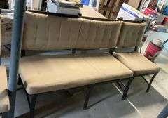 2 outside chairs and bench