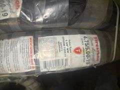 (2) Firestone 4.75/5.00-19 Gum Dipped Tires, New/Unused