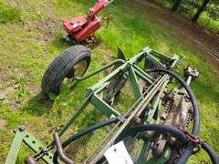 John Deere 2x14" Pull Type Plow, Hydraulic Lift, Coulters
