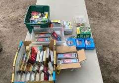 Tool box w/misc plumbing supplies