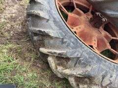 Goodyear 10 x 38 tractor tires spoked rims