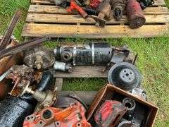 Assorted Automotive Parts, Differential Parts, Heater Core, GM V8 Manifold