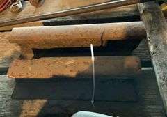 (2) chunks of Railroad iron