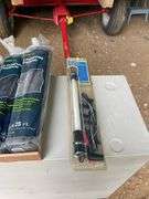 3 rolls of plastic and work light