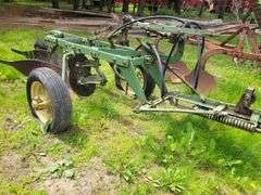 John Deere 2x14" Pull Type Plow, Hydraulic Lift, Coulters