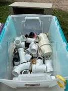 3 totes of PVC parts