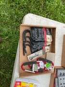 Flat of tool organizers, carabineers, storage hooks