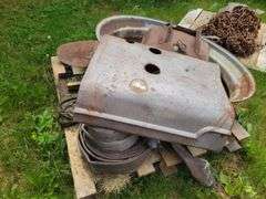 Farmall/Agricultural Equipment Parts - Hood, 8"x36" Rear Tractor Rim, 4 Bol
