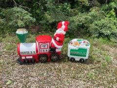 Santa Claus Railroad Train,Car Blow Mold