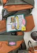 Box of carpenter belts, carbon monoxide detectors