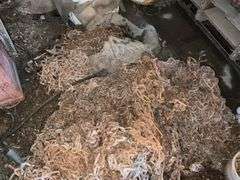 Pile of tractor and truck tire chains
