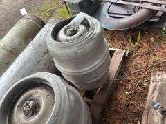 (2) Aluminum Beer Kegs