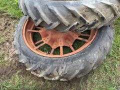Goodyear 10 x 38 tractor tires spoked rims