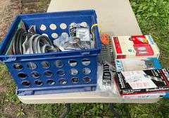 Tote of electrical supplies