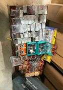2 boxes of train related accessories