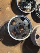 (3) Vintage 5 bolt Heavy Truck Rims(One has been painted)
