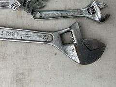 Flat of pliers, tin snips, adjustable wrenches