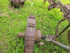 John Deere Single Bottom Steel Wheeled Pull Type Plow with Coulter, Manual 