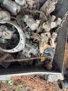 Metal Crate Containing Ford Model T/A Carburetors, Starters,