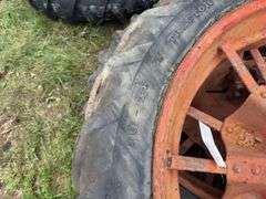 Goodyear 10 x 38 tractor tires spoked rims