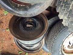 Assorted Rims and Tires, 4 Bolt, 6 Bolt, 8 Bolt