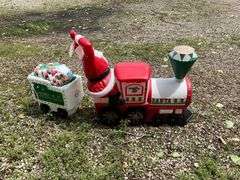 Santa Claus Railroad Train,Car Blow Mold