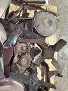 Pallet Of Model T/A Parts, Fans, Hubs, Leaf Spring, Mirrors, Other Small Pa
