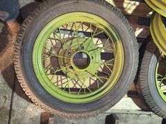 Ford Model T/A Parts -  Spoke wheels with three tires(Have been painted)(Un