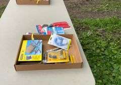 Pliers, water filter kits, drill bits