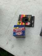 Sanding supplies, abrasive wheels, crack filler, misc