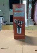 Anchor Hocking pop top storables and kenmore 6 piece stainless steel kitche