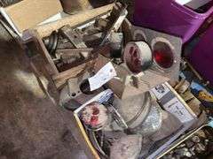 Vintage Car Lights, Assorted Carburetors, Vintage Car Horns, Other Vintage