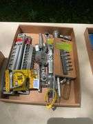 Flat of craftsman 1/2 & 3/8 sockets, speed wrench, bits