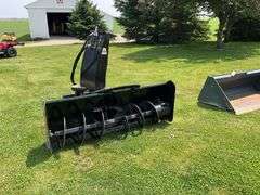 Erskine Model 2010 Skid Loader Mount Snow Blower, One Owner, Hydraulic Spou