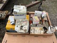 Flat of wire nuts, zip ties, & sealed beam lamps